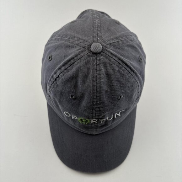 Oportun Baseball Hat Embroidered Adjustable Strap Back Cap Gray 100% Cotton - Picture 3 of 10